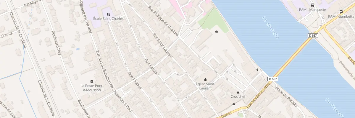 Plan du 42 Rue Saint Laurent à Pont-à-Mousson