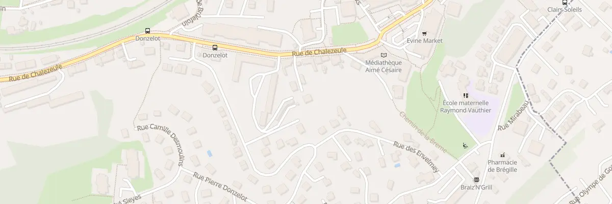 Plan du 86B Rue de Chalezeule à Besançon