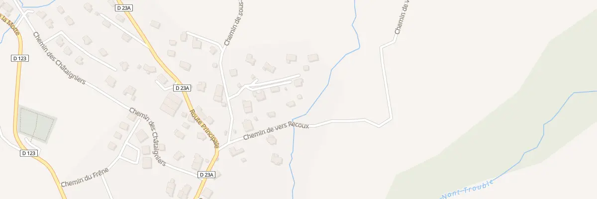 Plan du 137 Che de Vers Recoux à Cernex