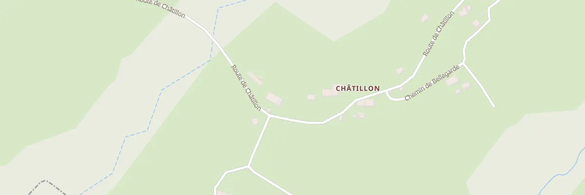 Plan du 1638 Rte de Châtillon à Copponex