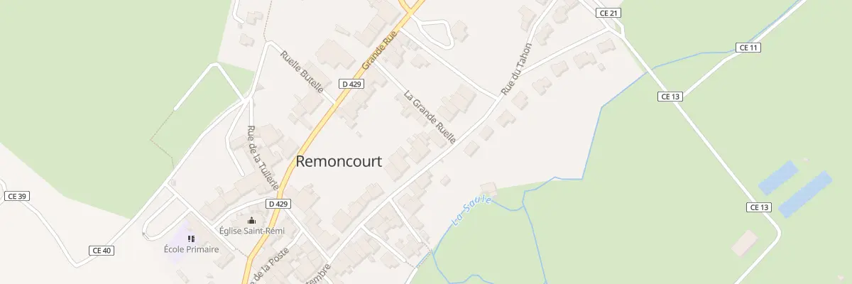 Plan du 301 Rue du 13 Septembre à Remoncourt