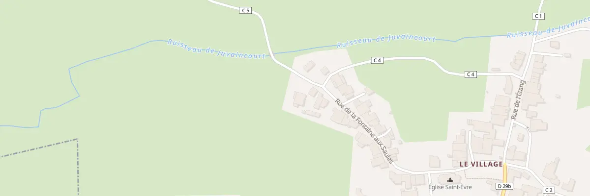Plan du 225 Rue de la Fontaine aux Saules à Juvaincourt