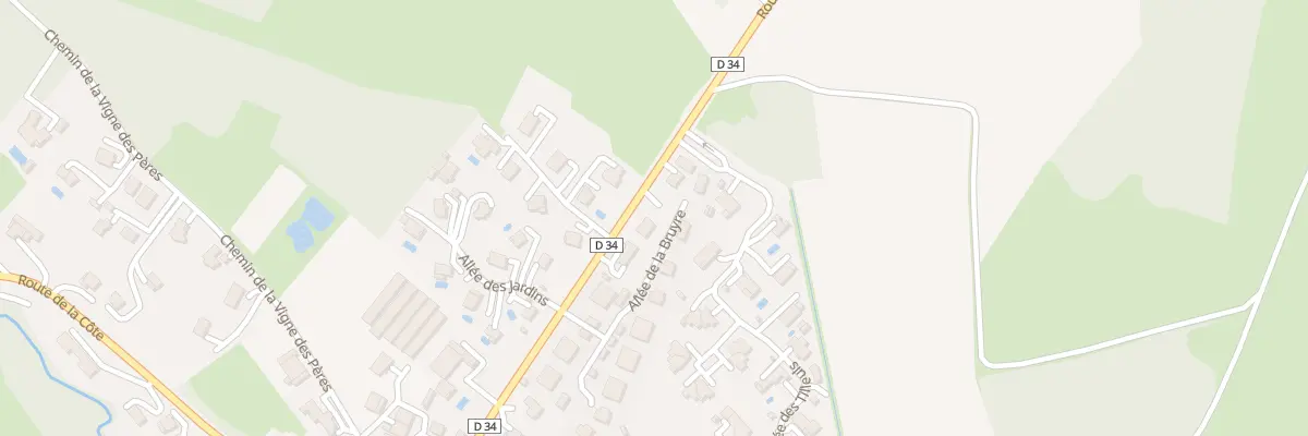 Plan du 1296 Rte de la Côte à Viry