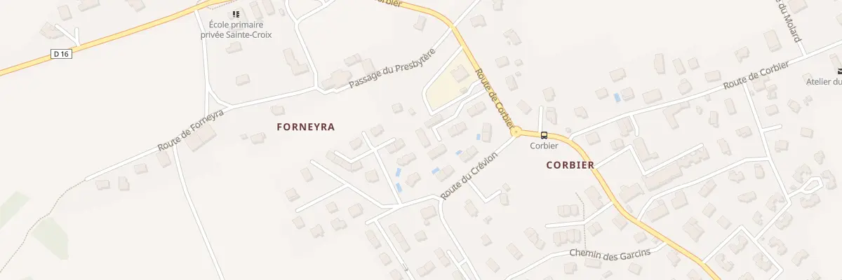 Plan du 56 Rte de Corbier à Chavanod