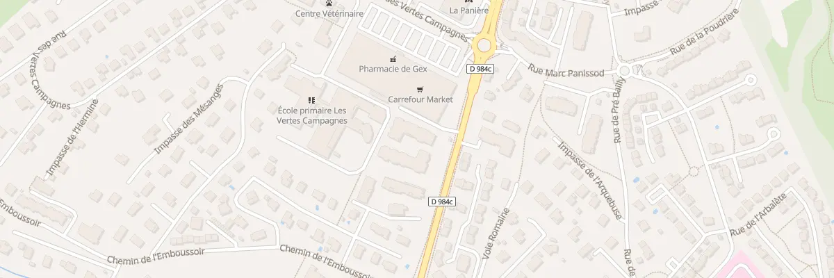 Plan du 882 Av Francis Blanchard à Gex
