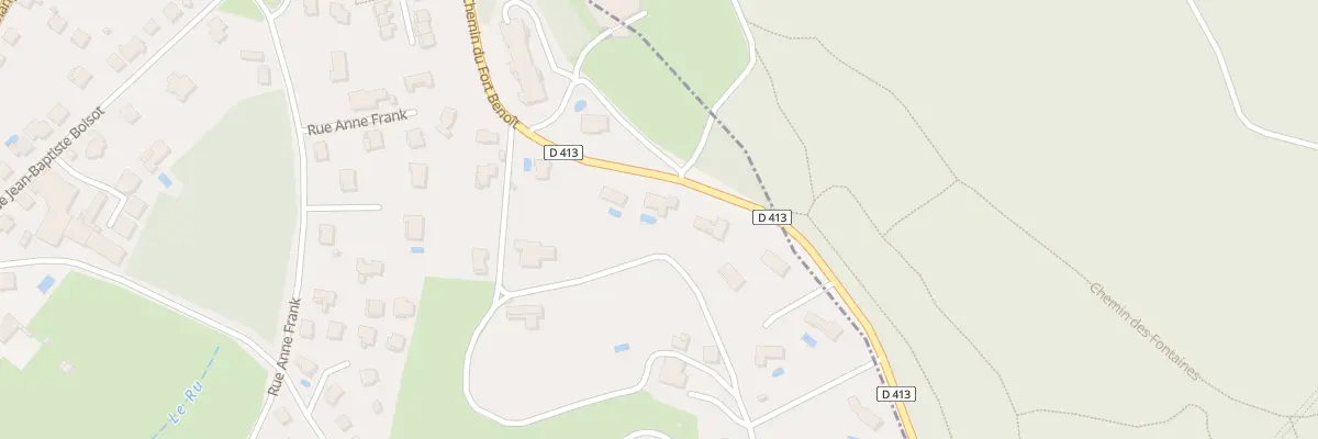 Plan du 24 Che du Fort Benoit à Besançon