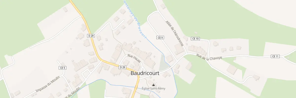 Plan du 14 Rue Haute à Baudricourt