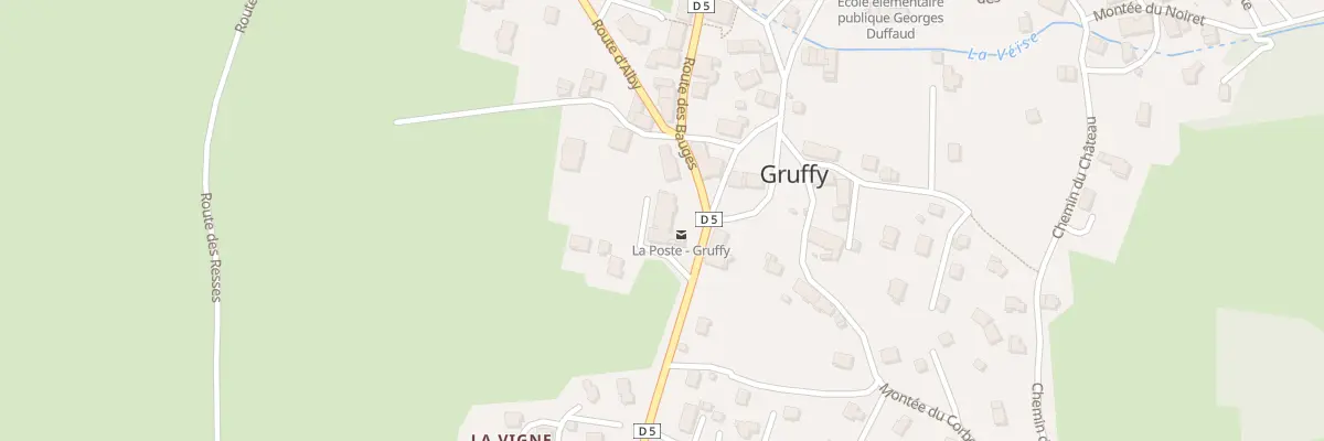 Plan du 42 Imp de la Gloriette à Gruffy