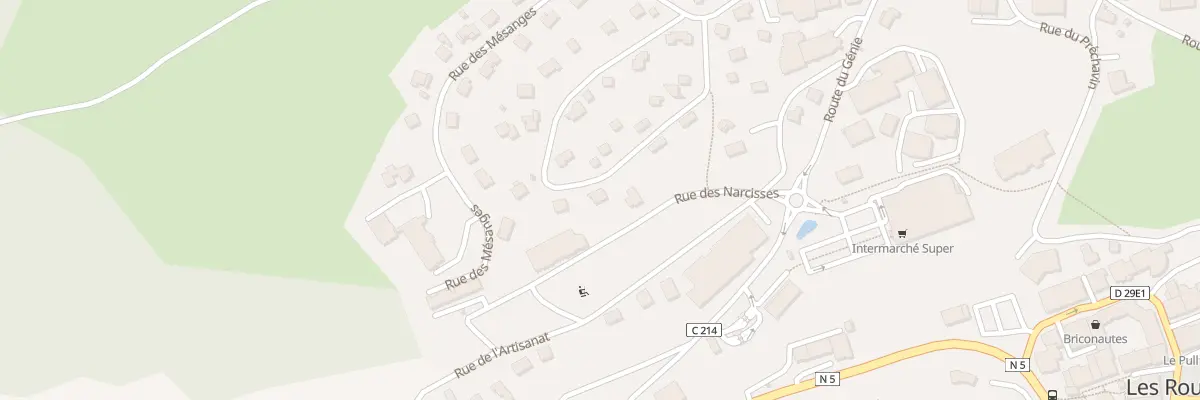 Plan du 190 Rue des Adraits aux Rousses