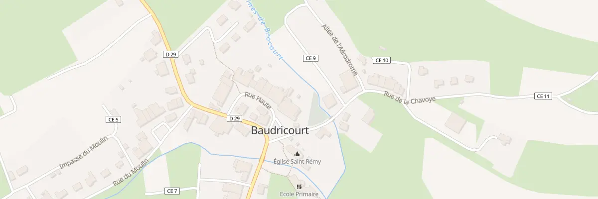 Plan du 22 Rue Haute à Baudricourt
