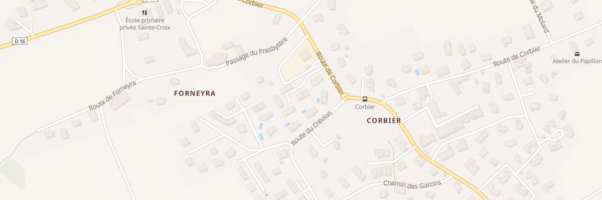 Plan du 56 Rte de Corbier à Chavanod