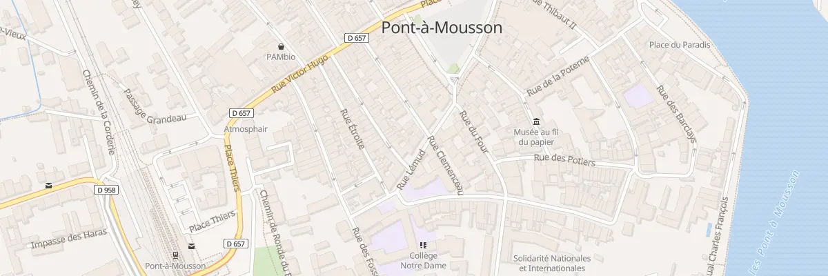Plan du 10 Rue de Lemud à Pont-à-Mousson