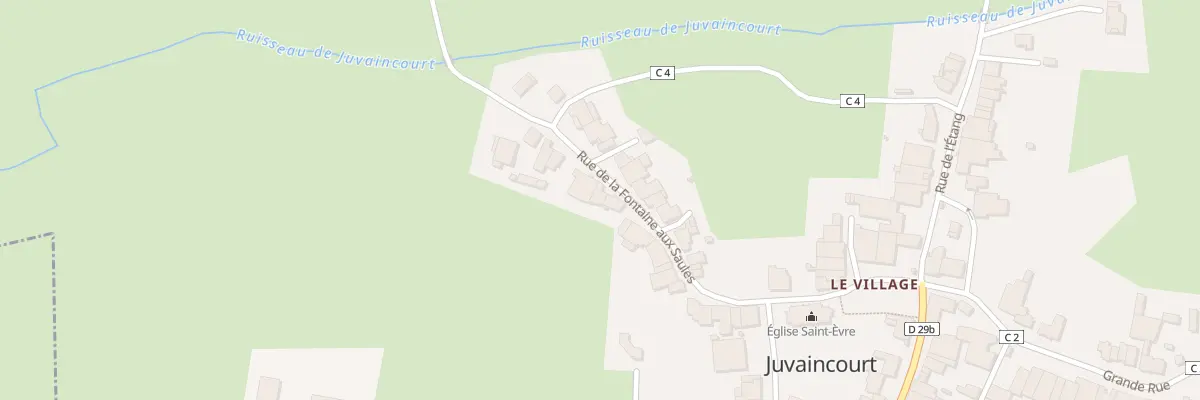 Plan du 135 Rue de la Fontaine aux Saules à Juvaincourt