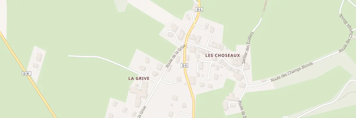 Plan du 1532 Rte de la Grive à Gruffy