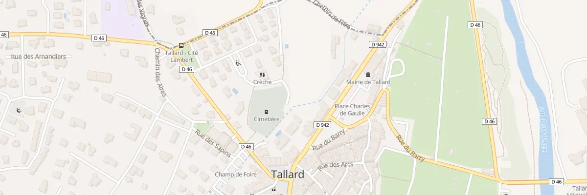 Plan du 9 Av du Onze Novembre à Tallard