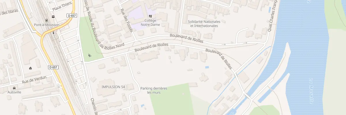 Plan du 24 Bd de Riolles à Pont-à-Mousson