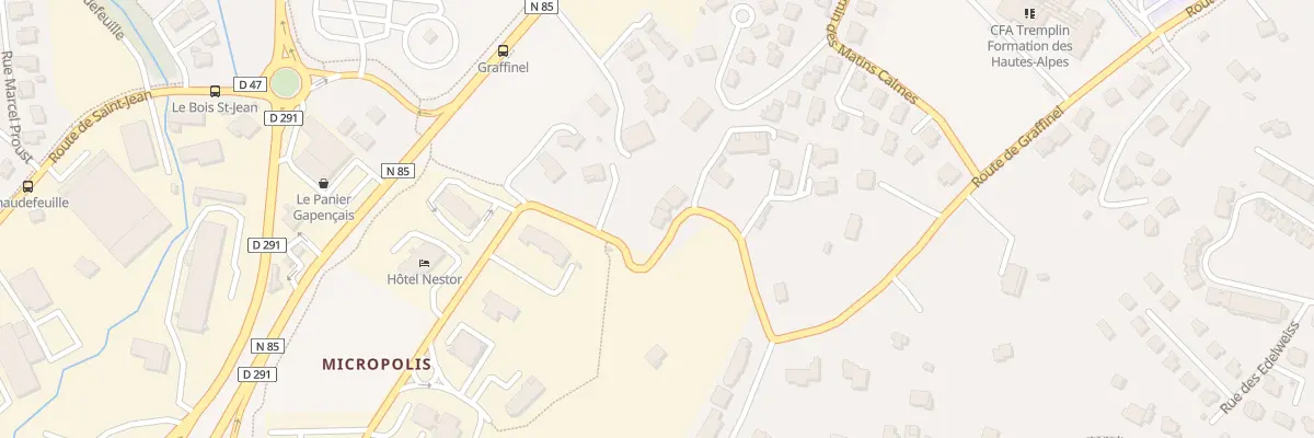 Plan du 44 Rte de Graffinel à Gap