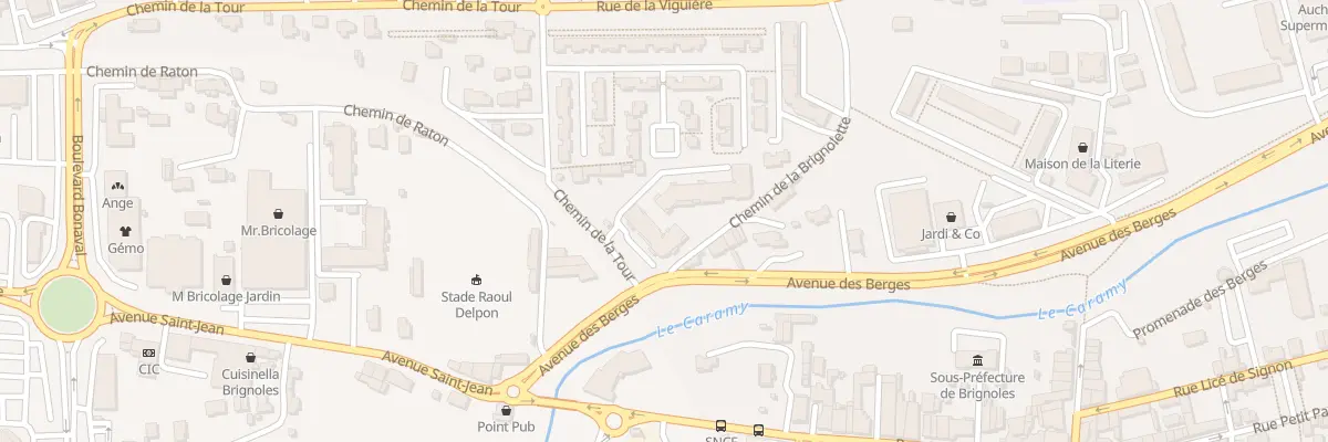 Plan du 2 Che de la Tour à Brignoles