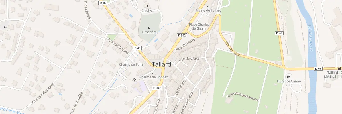Plan du 2 Av du Onze Novembre à Tallard