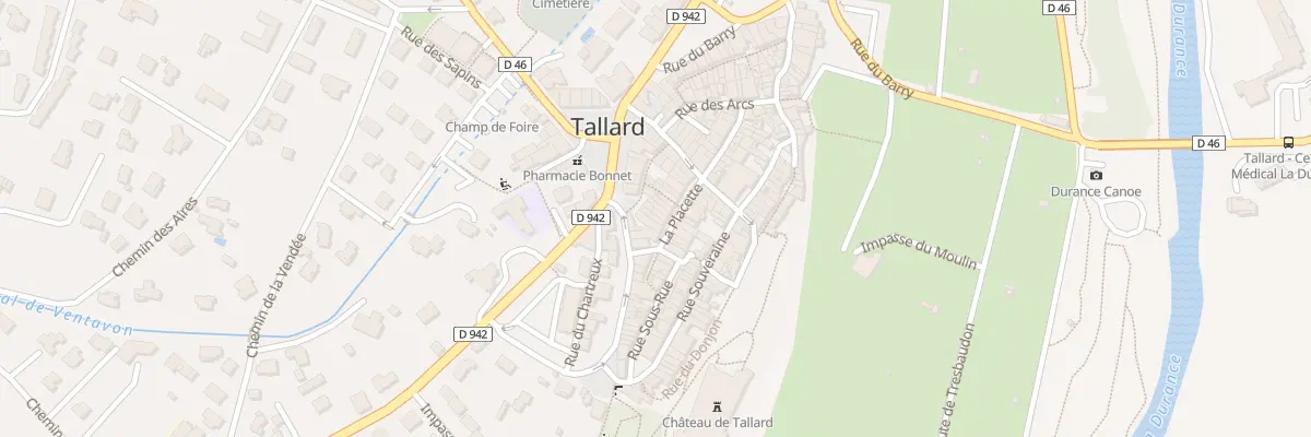 Plan du 18 La Placette à Tallard