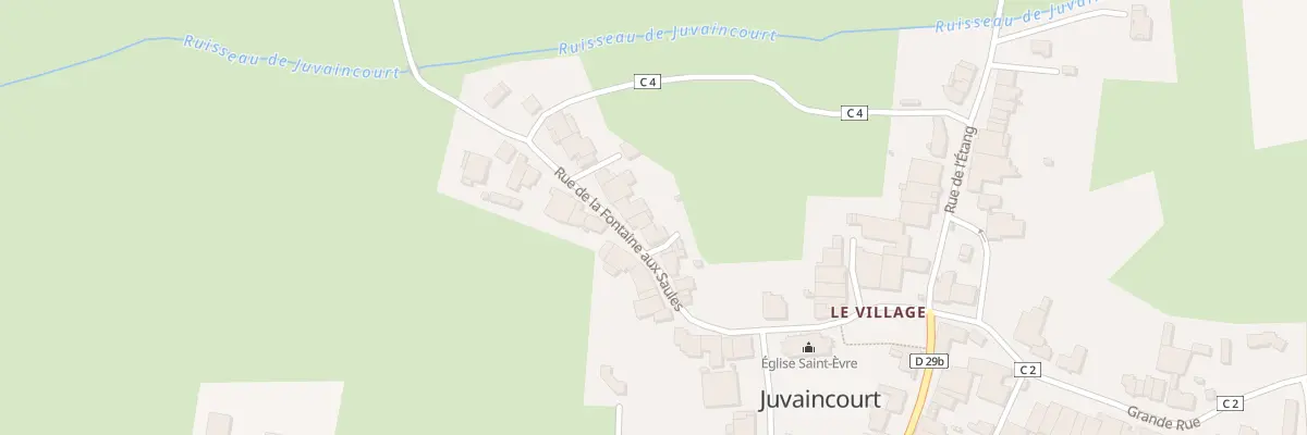 Plan du 102 Rue de la Fontaine aux Saules à Juvaincourt