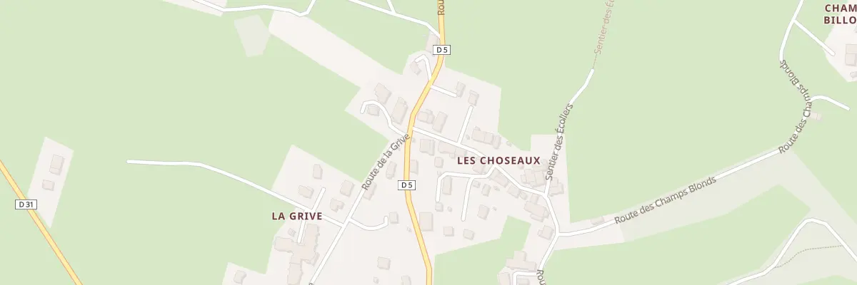 Plan du 18 Mte des Choseaux à Gruffy