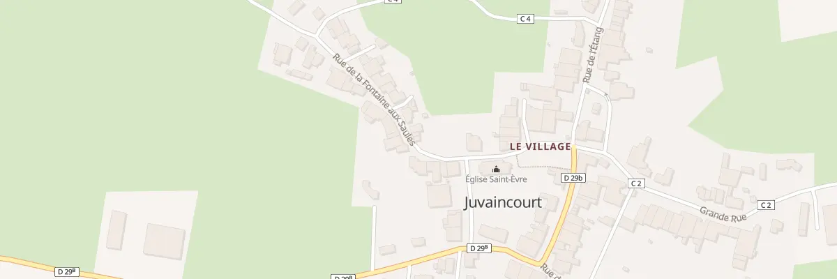 Plan du 36 Rue de la Fontaine aux Saules à Juvaincourt