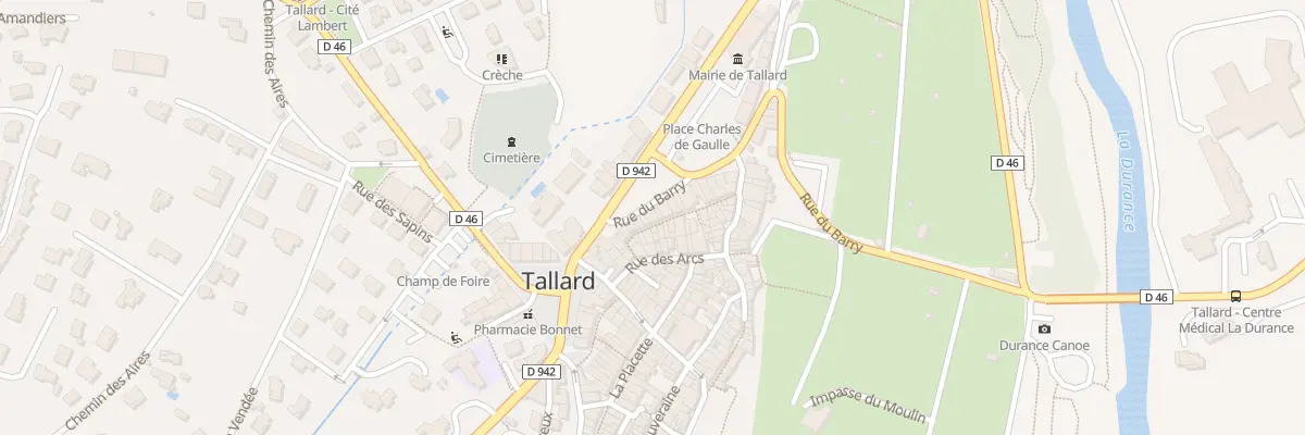Plan du 12 Rue du Barry à Tallard
