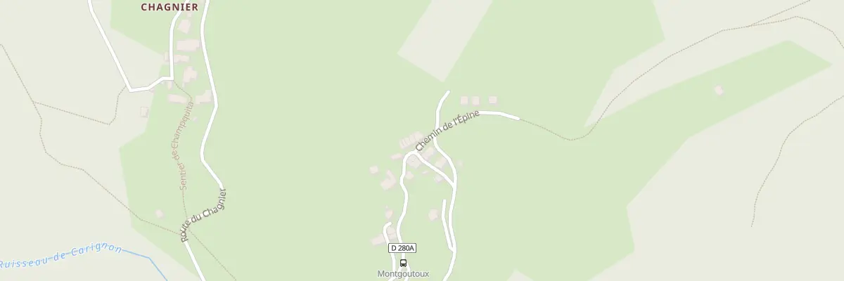 Plan du 65 Che de l’Épine à Crêts en Belledonne