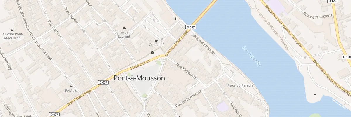 Plan du 3 Rue Thibaut 2 à Pont-à-Mousson