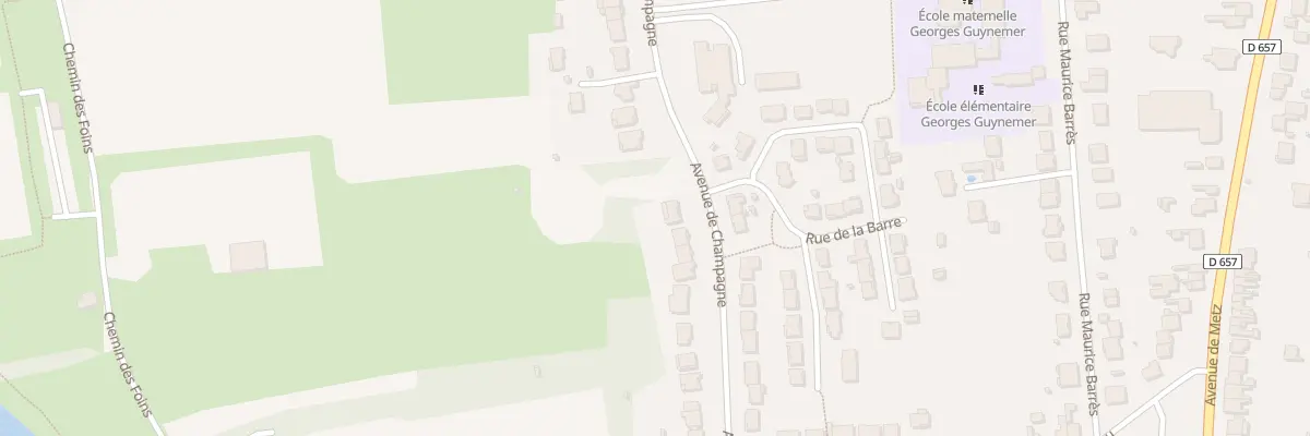 Plan du 427 Av de Champagne à Pont-à-Mousson