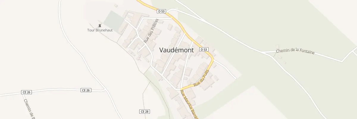 Plan du 8 Rue Grande Rue à Vaudémont