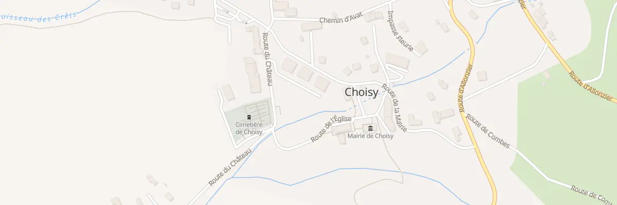 Plan de Choisy à Choisy