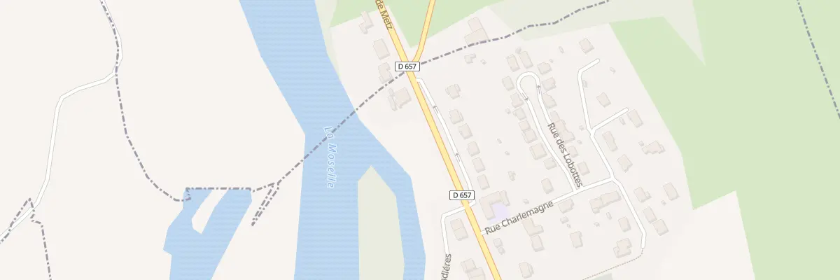 Plan du 5002 Rte Departementale 657 à Champey-sur-Moselle