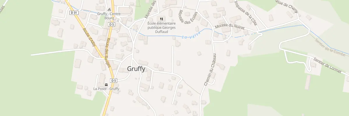 Plan du 99 Imp de la Chena à Gruffy
