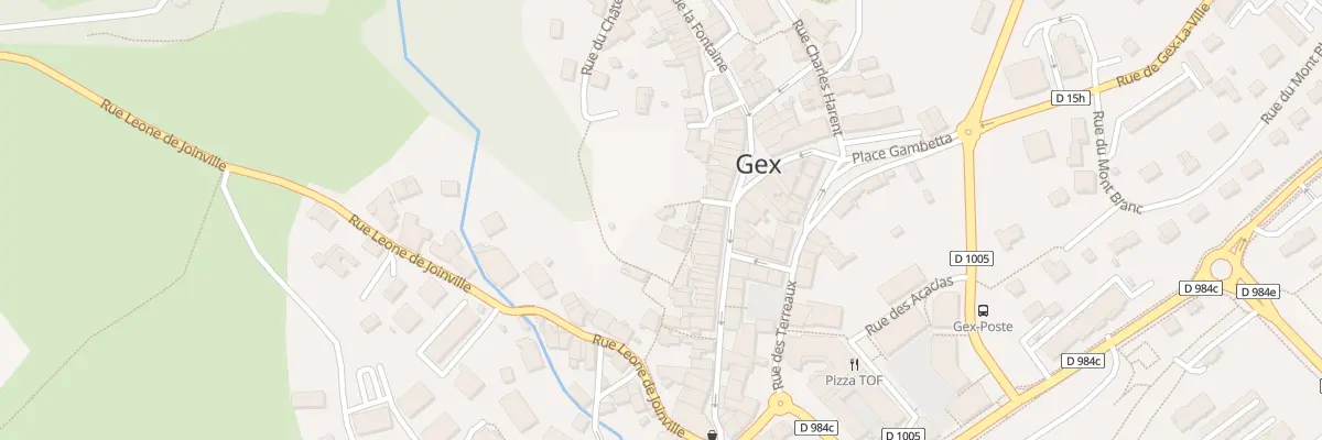 Plan du 45 Pas de l’Abondance à Gex