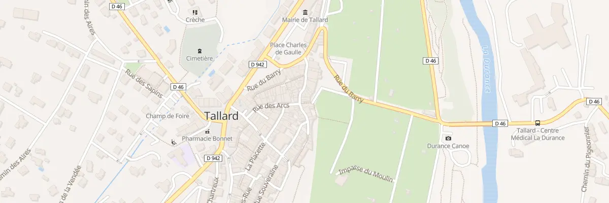 Plan du 29 Rue Porte Molines à Tallard