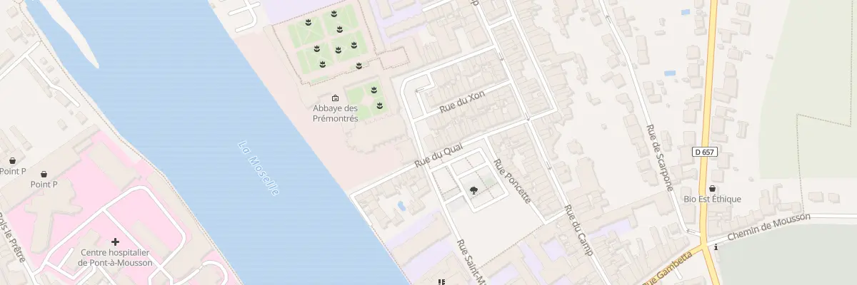 Plan du 5 Rue du Quai à Pont-à-Mousson