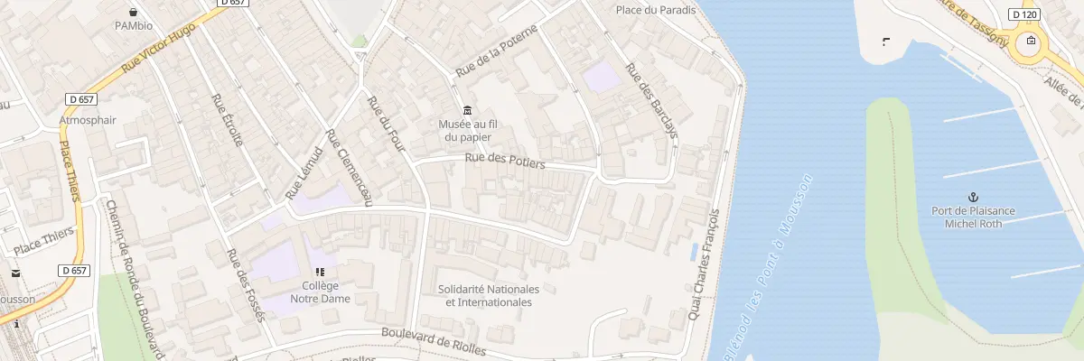 Plan du 18 Rue des Potiers à Pont-à-Mousson