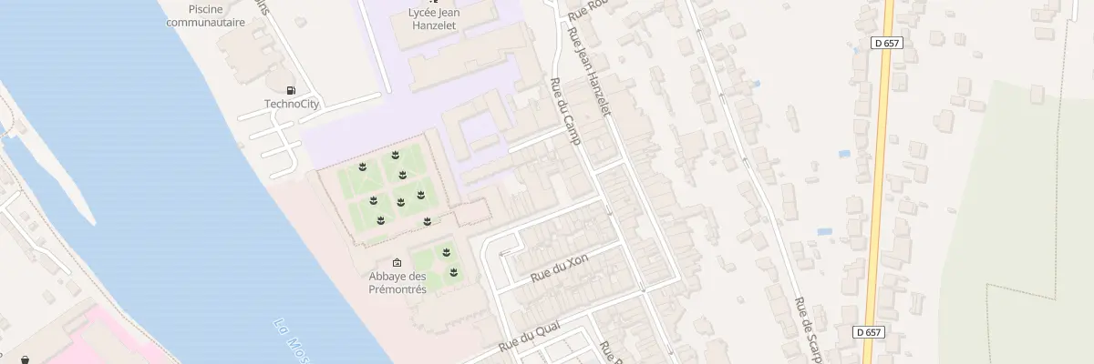 Plan du 13B Rue Damay à Pont-à-Mousson
