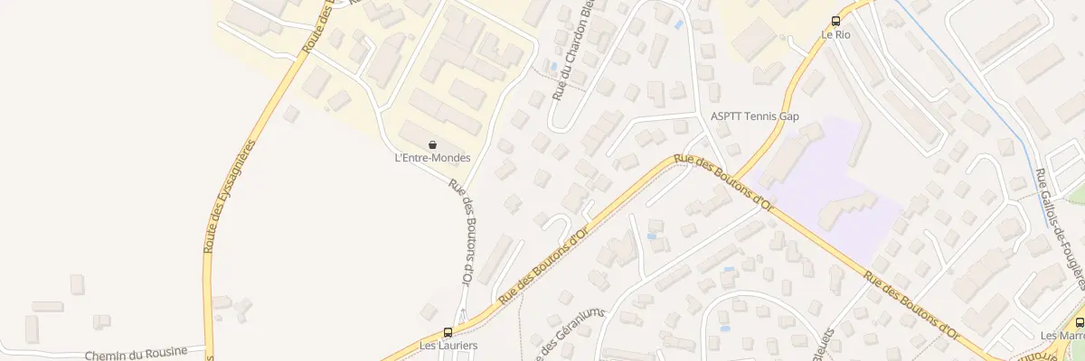 Plan du 38A Rue des Boutons d’or à Gap