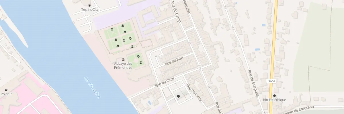 Plan du 17 Rue du Xon à Pont-à-Mousson