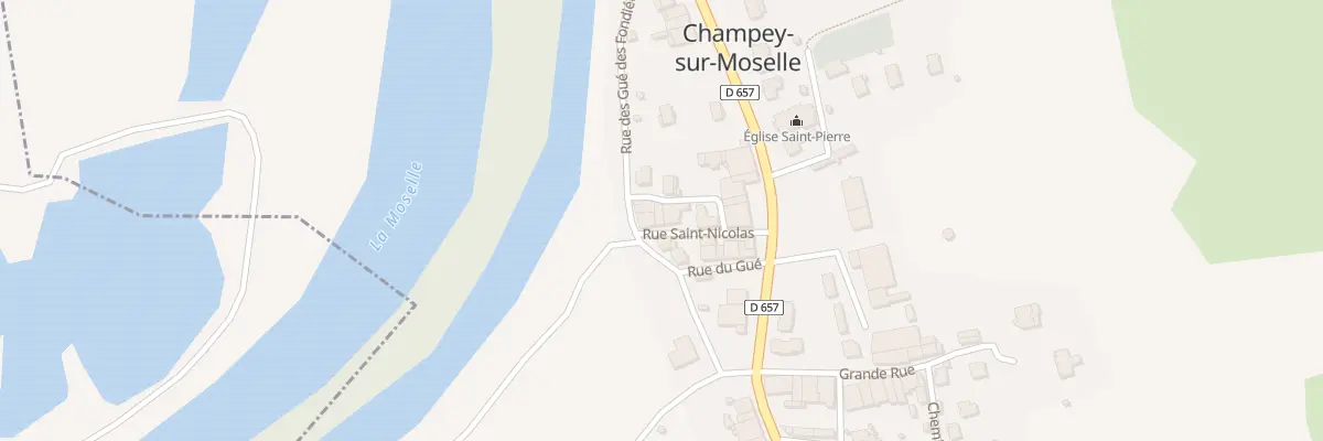 Plan du 6 Rue Saint Nicolas à Champey-sur-Moselle