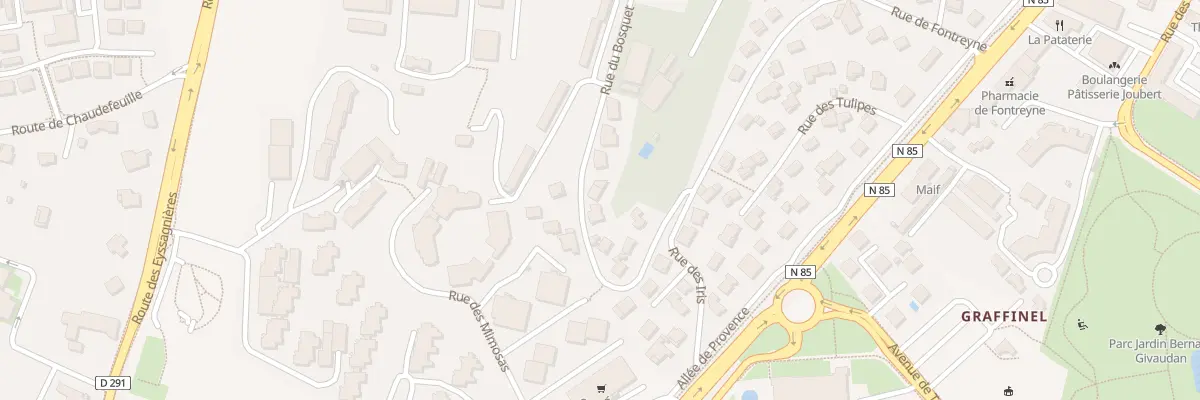 Plan du 22 Rue du Bosquet à Gap