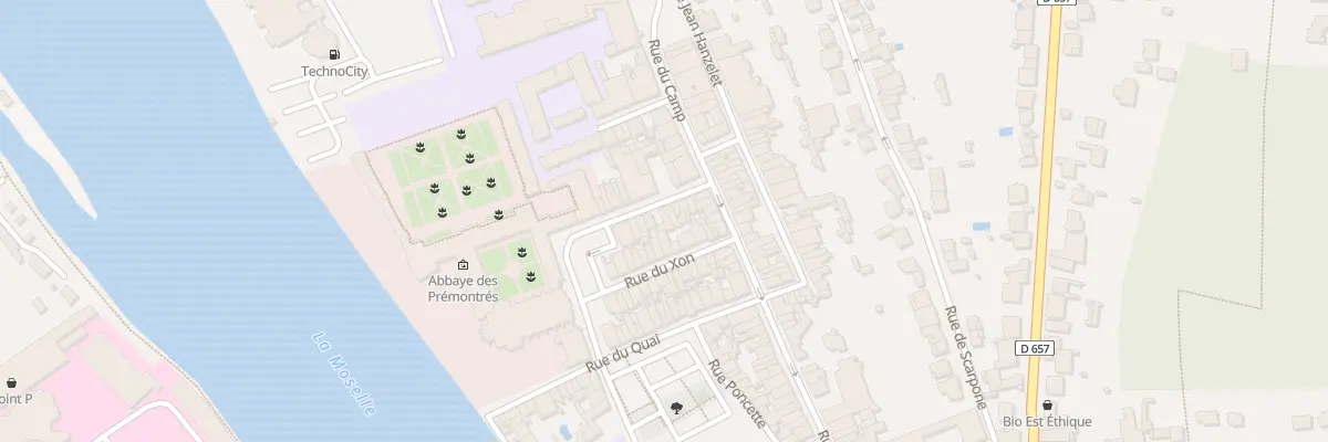 Plan du 12 Rue Damay à Pont-à-Mousson