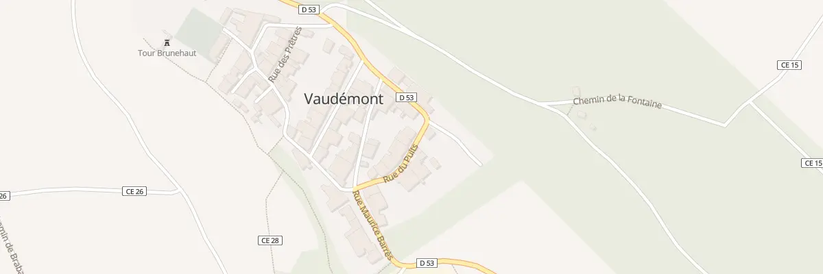 Plan du 11 Rue du Puits à Vaudémont