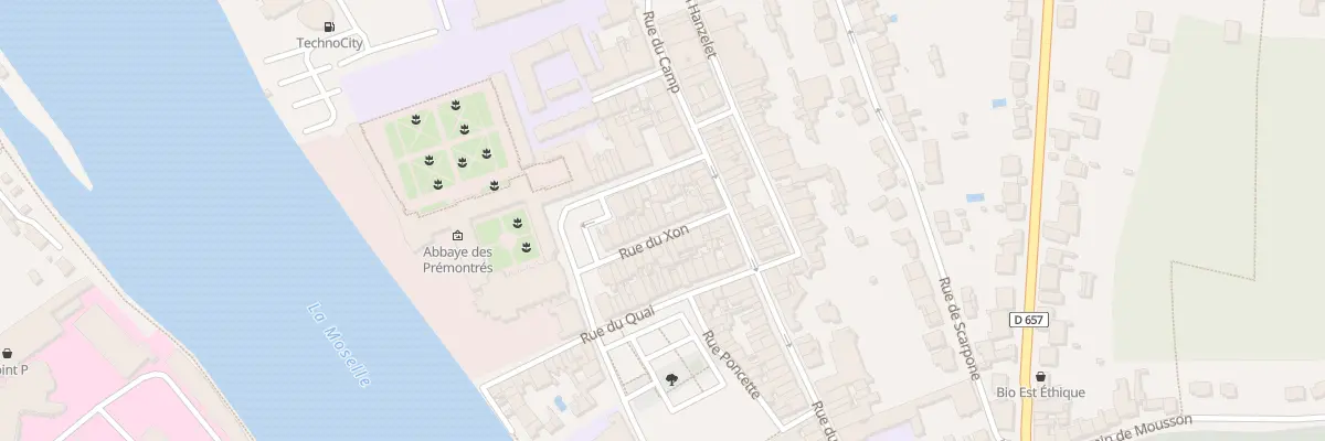 Plan du 19 Rue du Xon à Pont-à-Mousson
