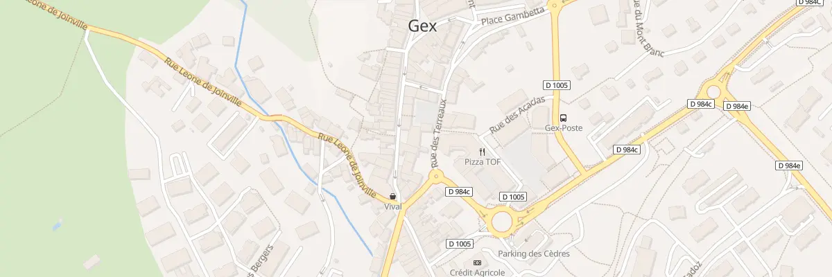 Plan du 90 Rue du Commerce à Gex