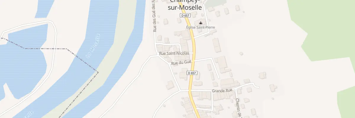 Plan du 4 Rue du Gué à Champey-sur-Moselle