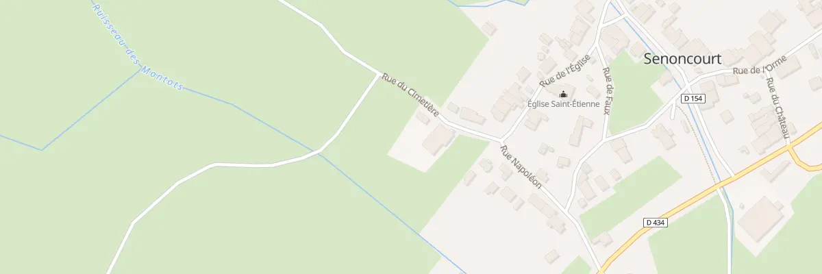 Plan du 3 Rue du Cimetiere à Senoncourt